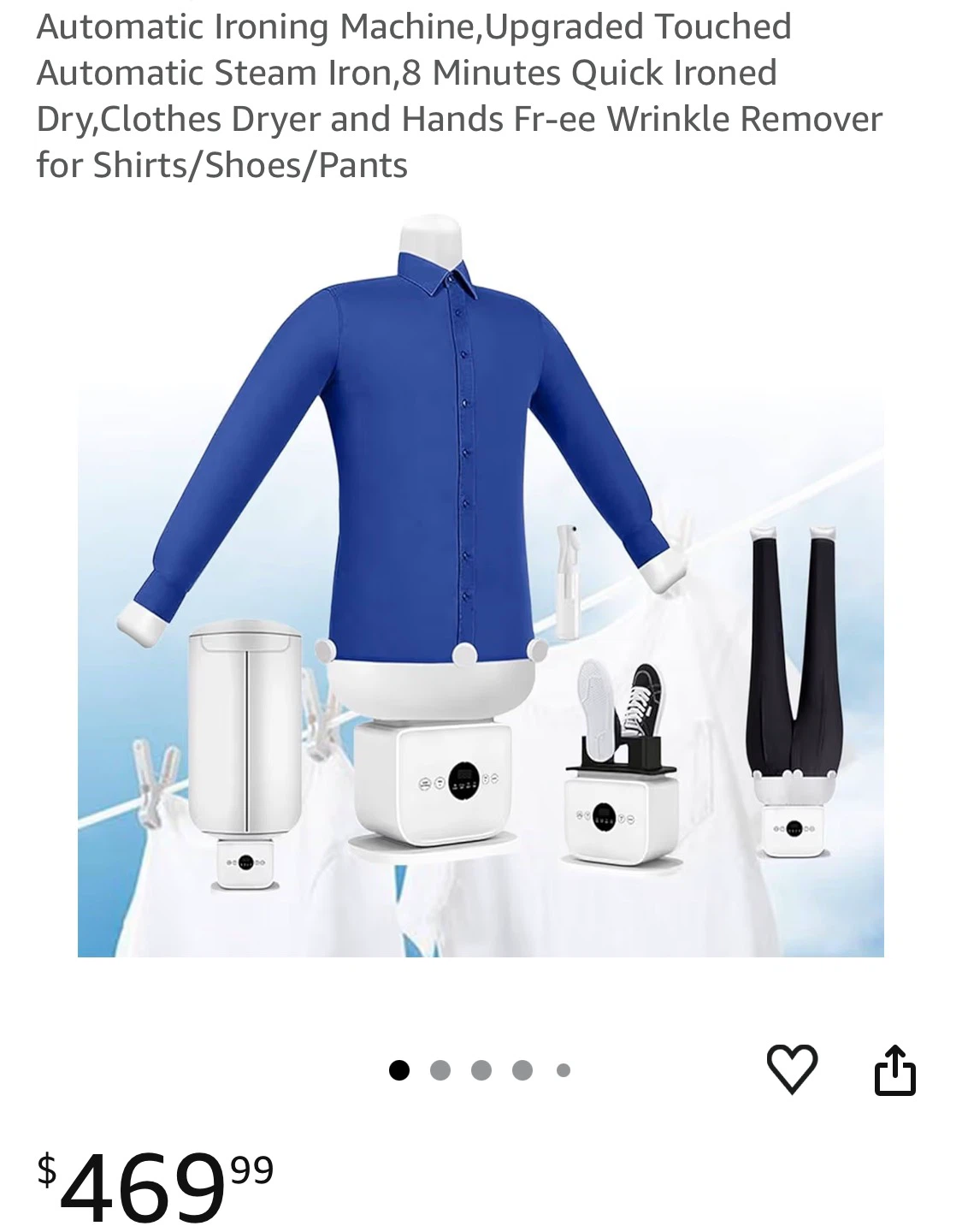 Automatic Shirt Ironing Machine