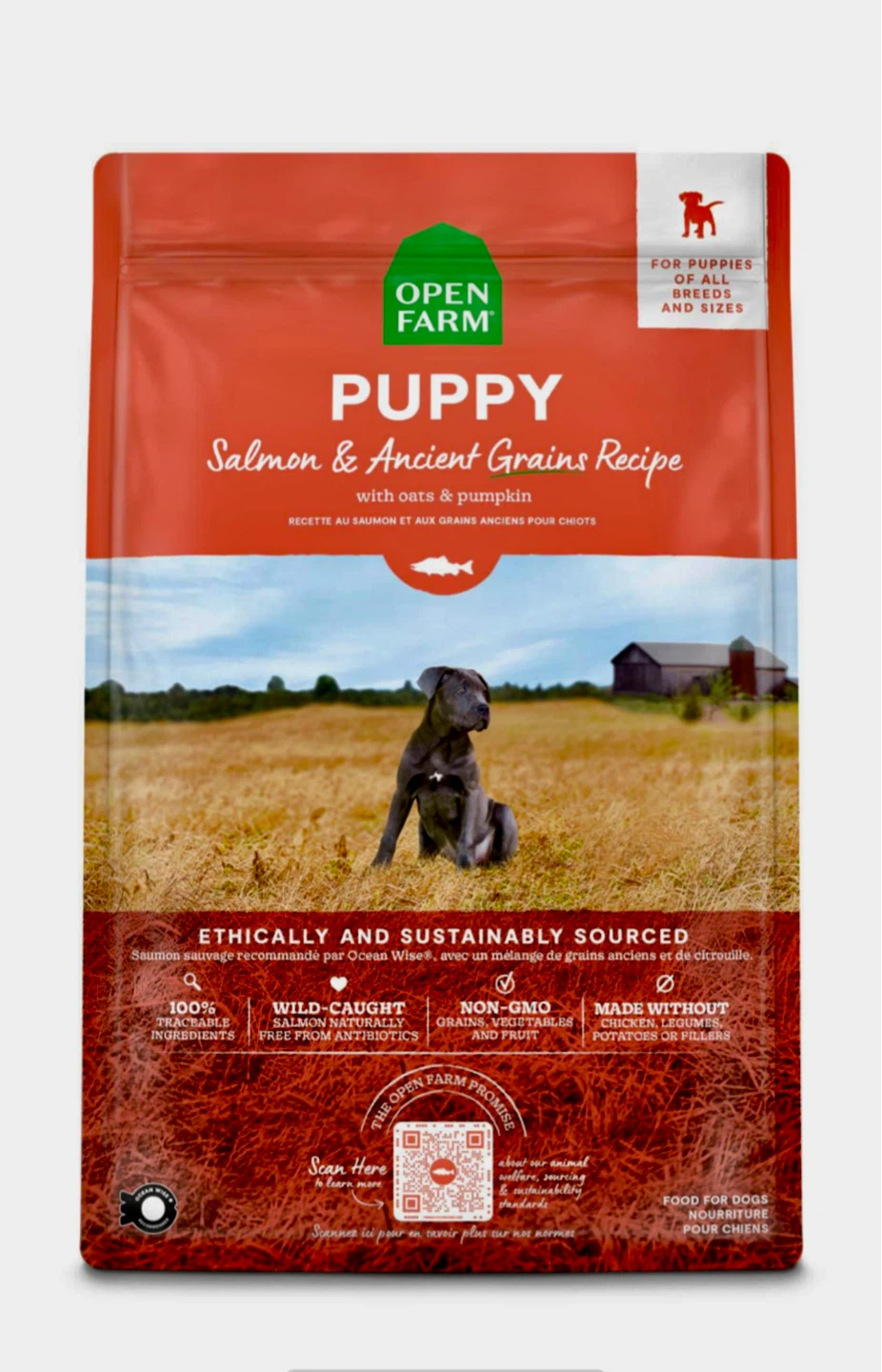Open Farm Puppy Salmon & Ancient Grains Recipe Dog Food