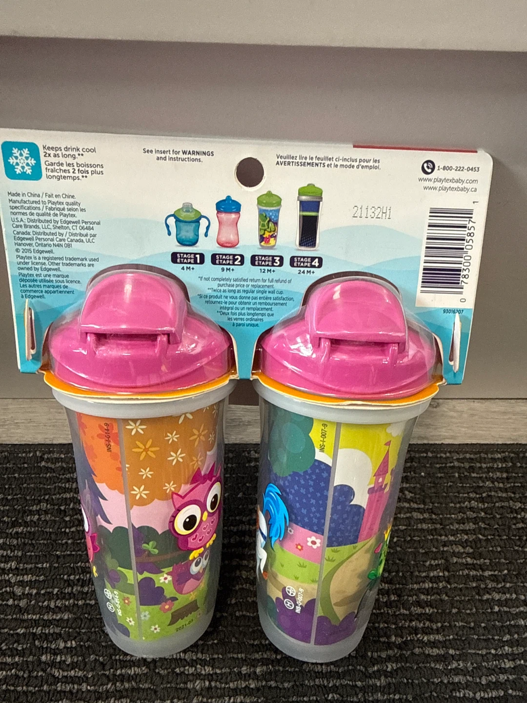 Playtex Sipsters Insulated Spill-Proof Straw Cups - 2 Pack - photo 2