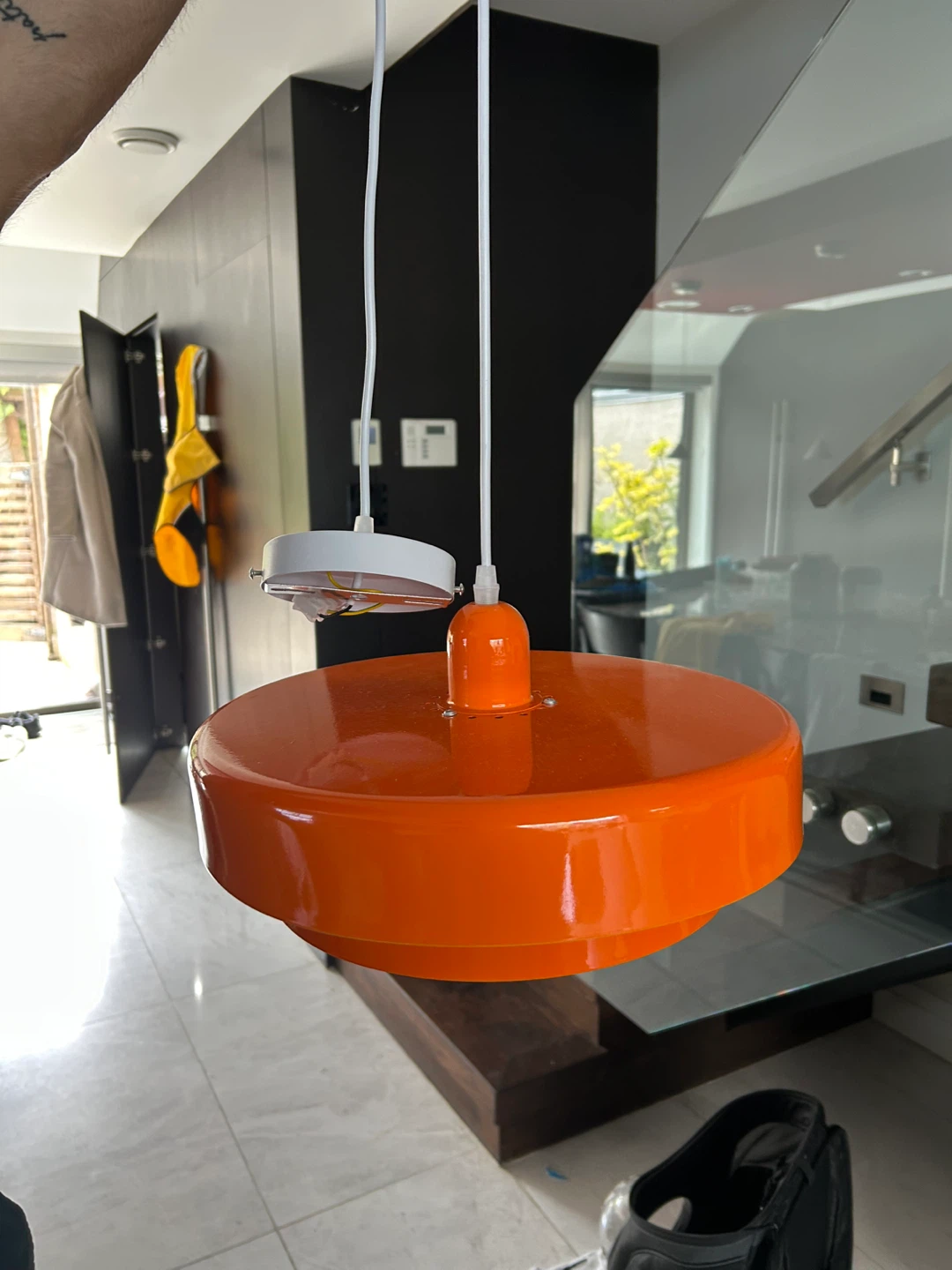 Orange Pendant Light Fixture - photo 4