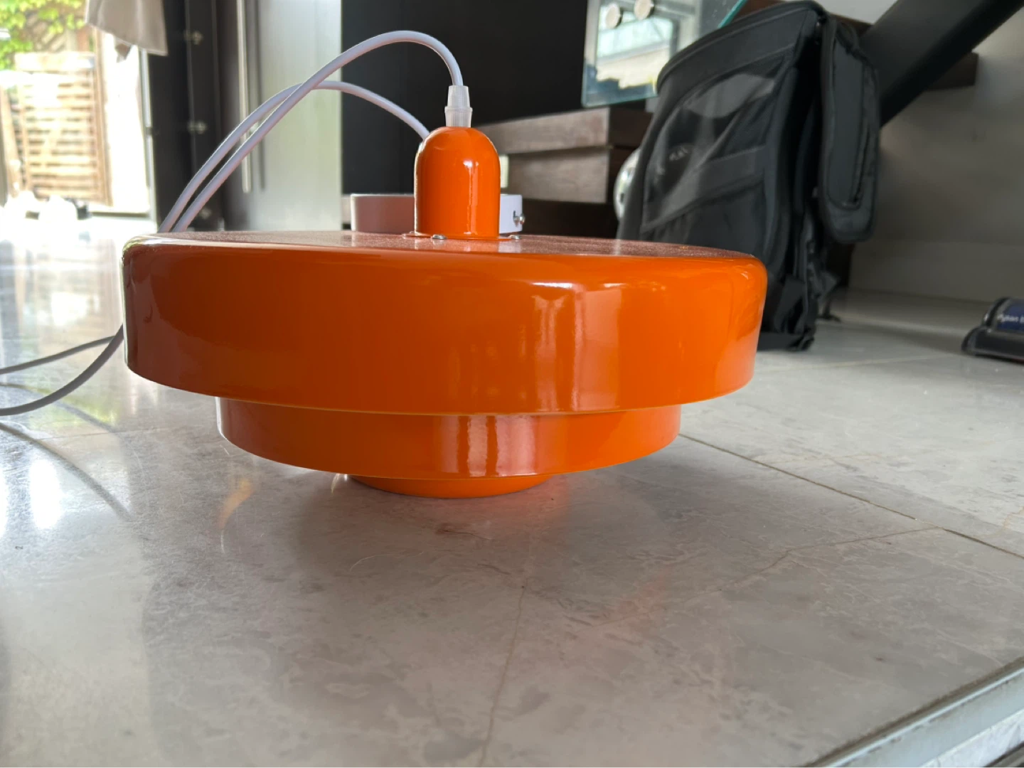 Orange Pendant Light Fixture - photo 2