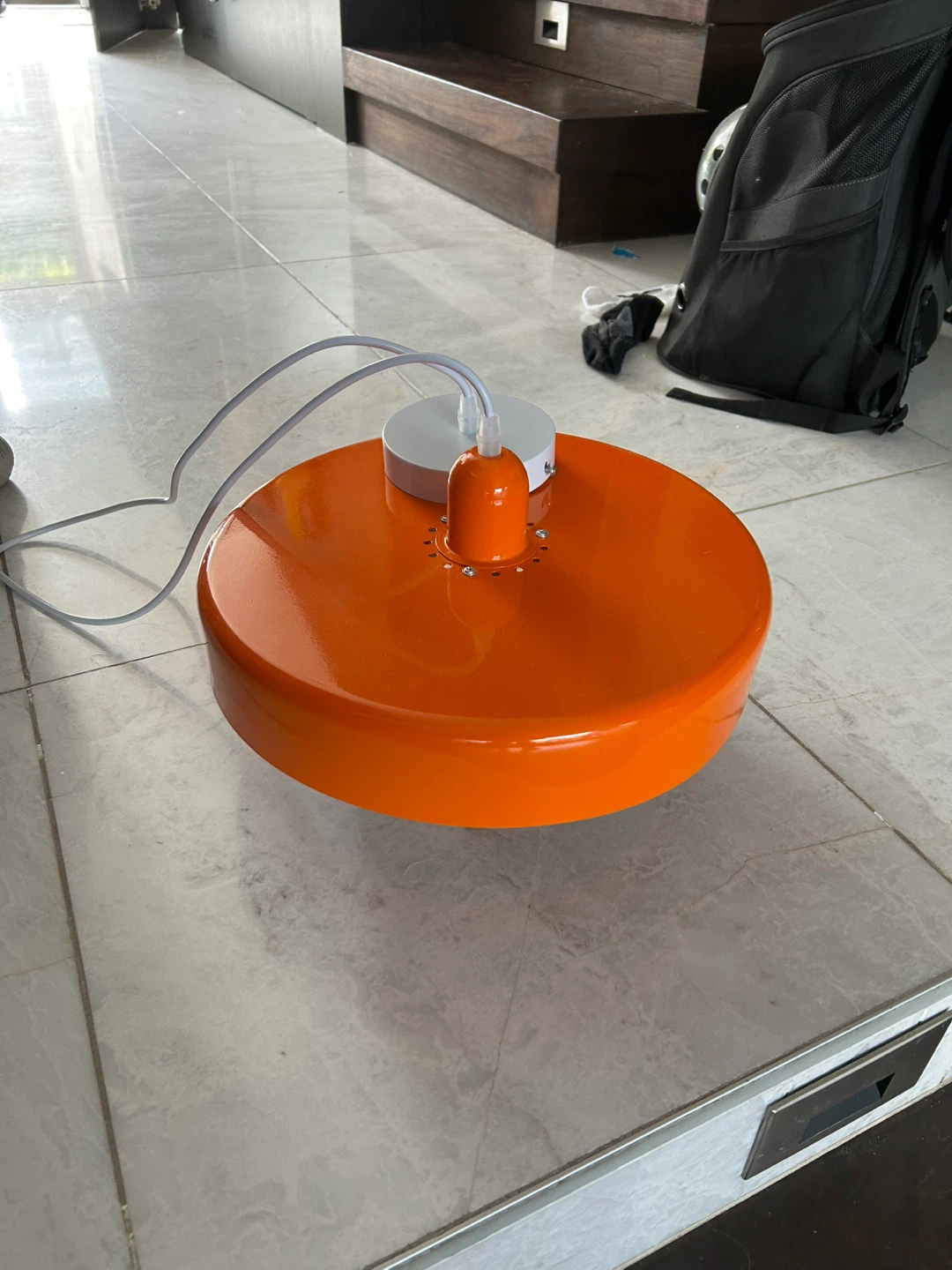 Orange Pendant Light Fixture - photo 3