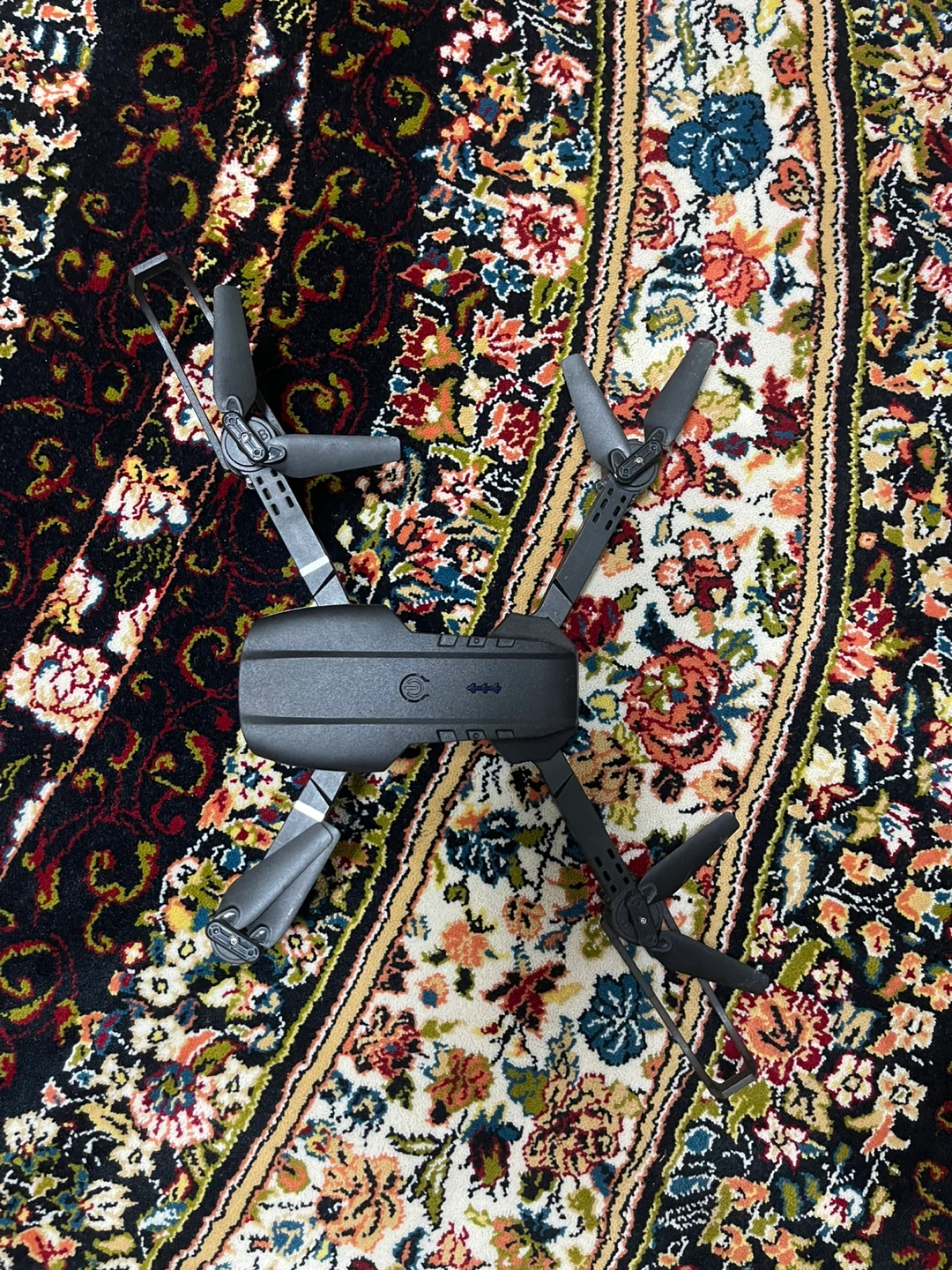 Black Foldable Drone with Remote Control and Case