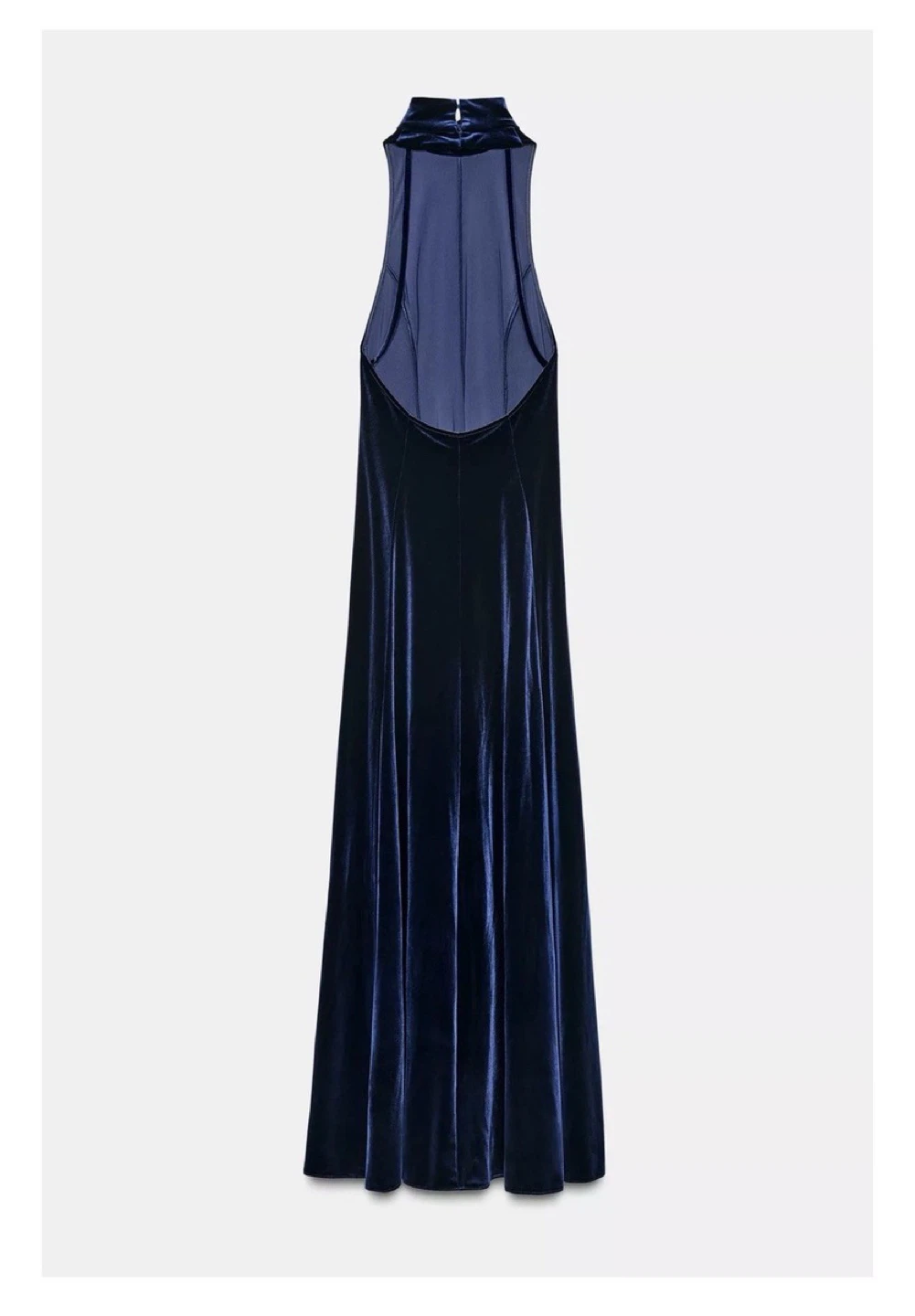 Velvet Halter Neck Maxi Dress XS Zara NWT - photo 3