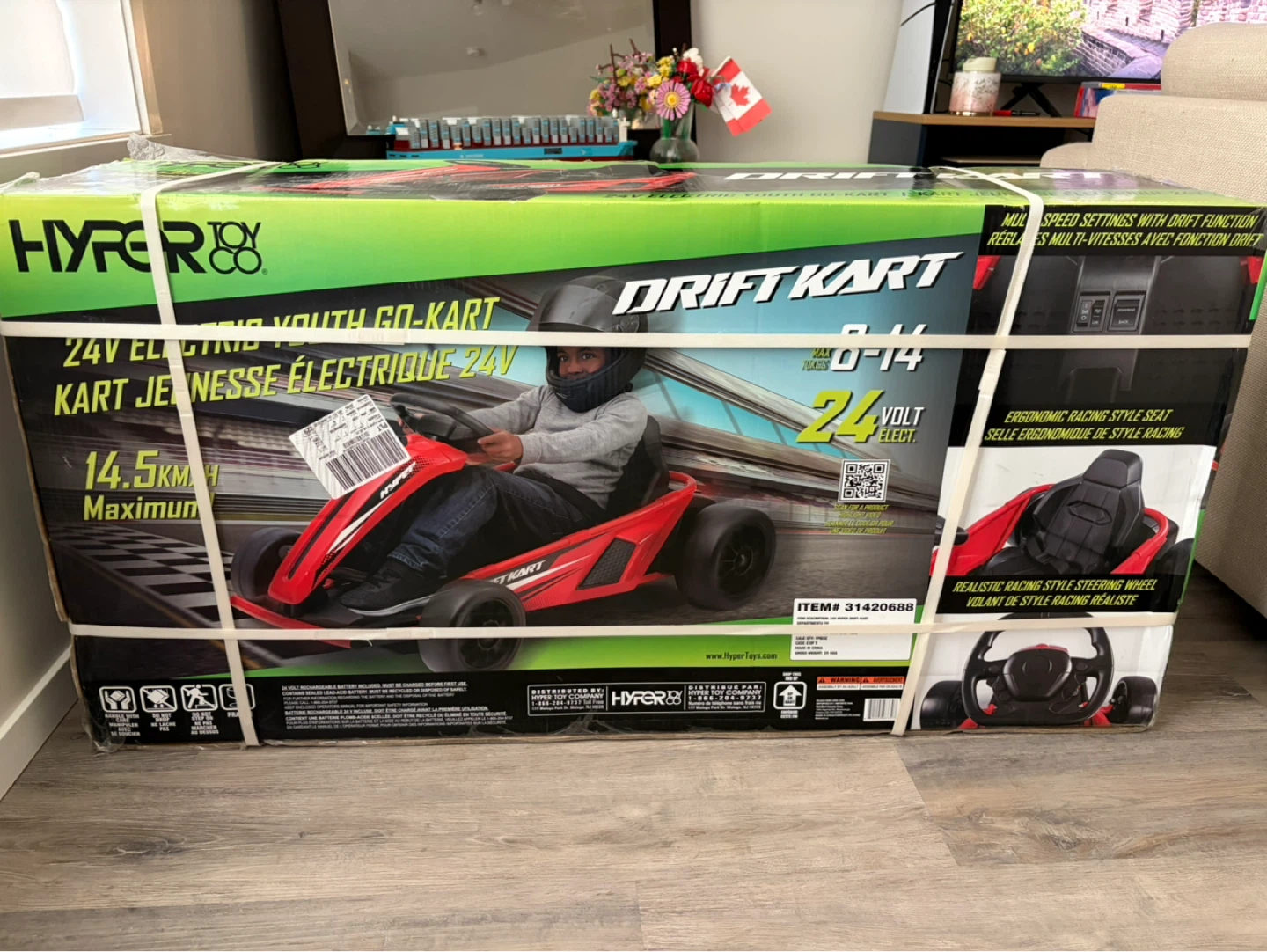 Hyper Toy Co. Drift Kart 24V Electric Youth Go-Kart - photo 2