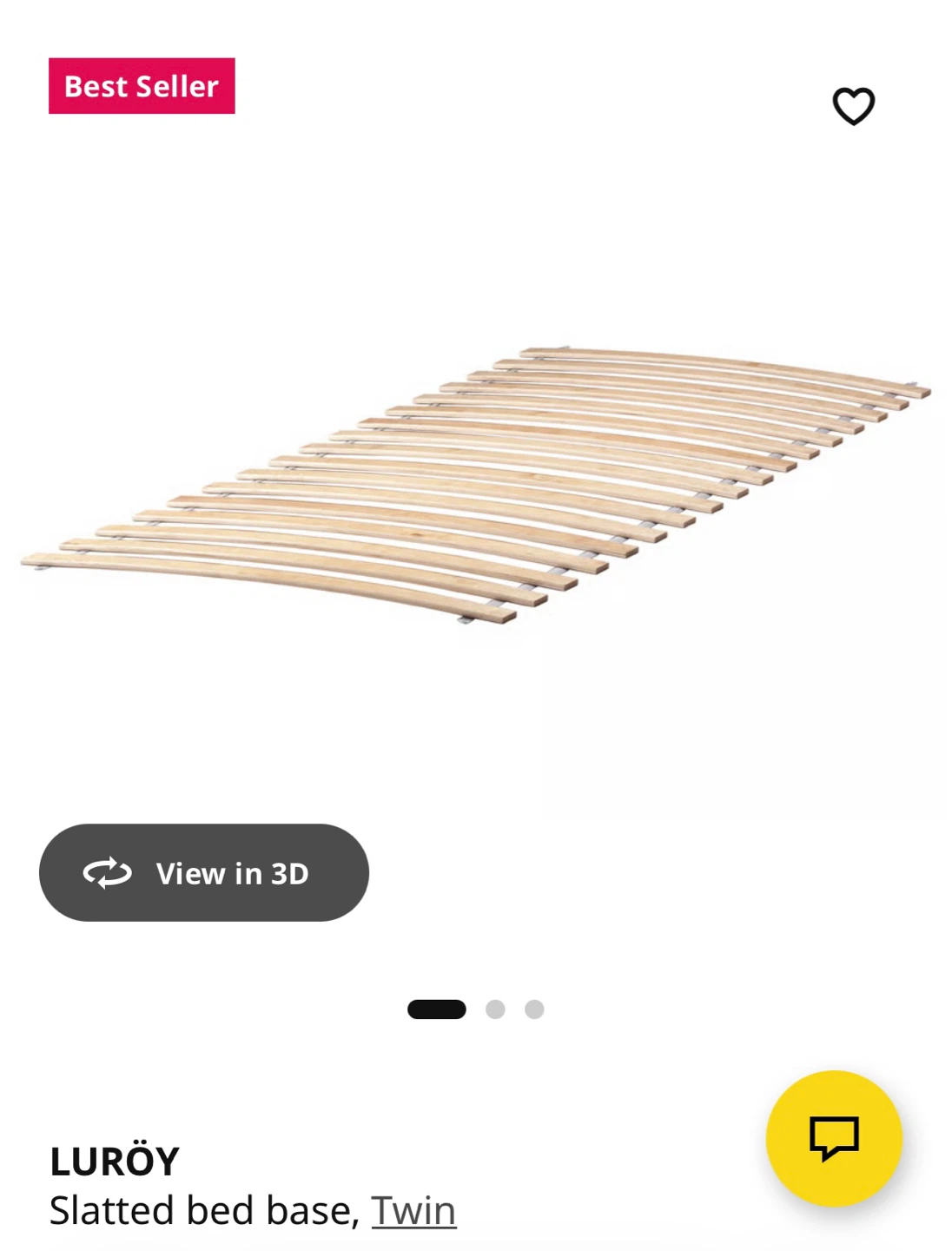 IKEA NEIDEN Twin Bed Frame - Pine - photo 5