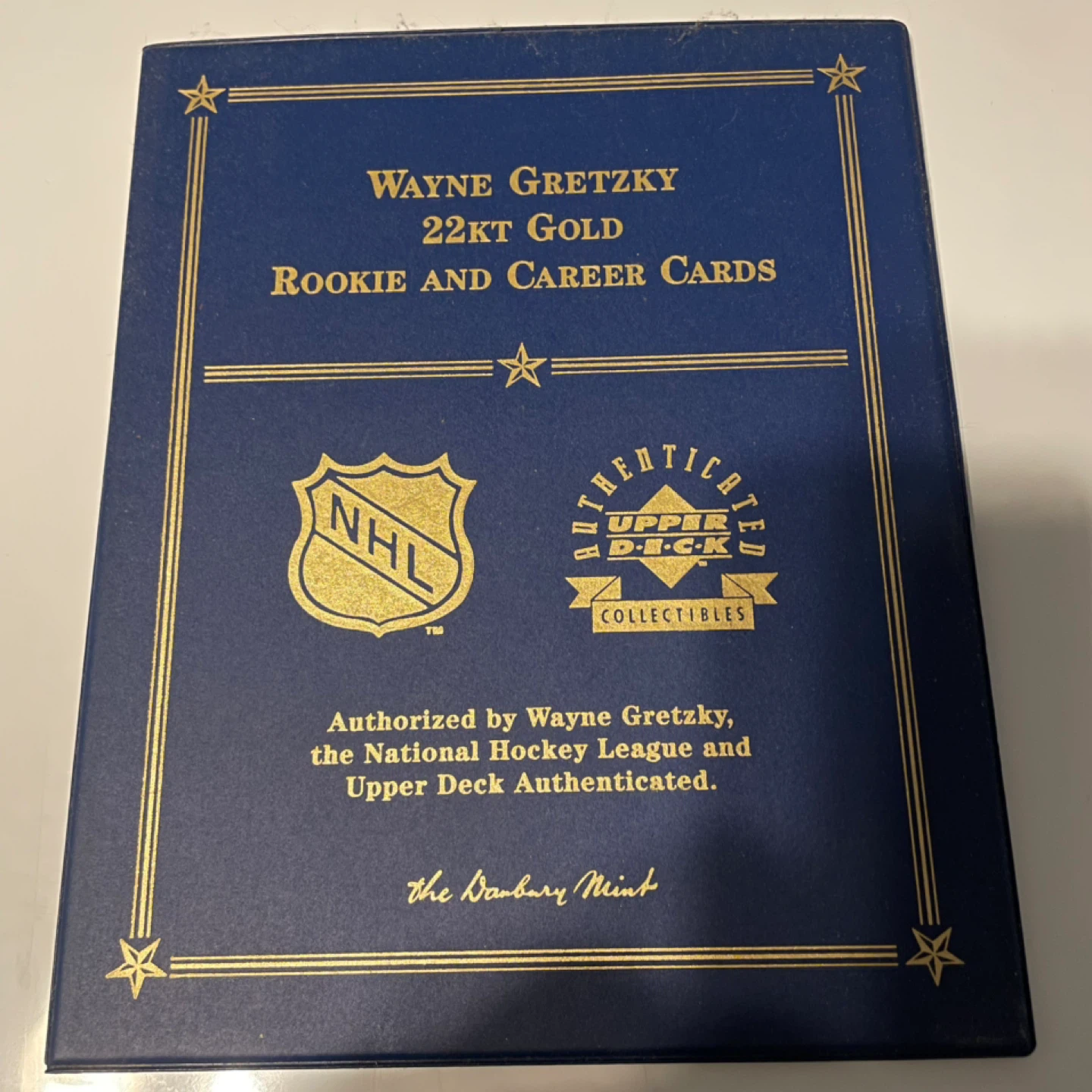 Wayne Gretzky 99 Gold Rookie and Career Cards - The Danbury Mint