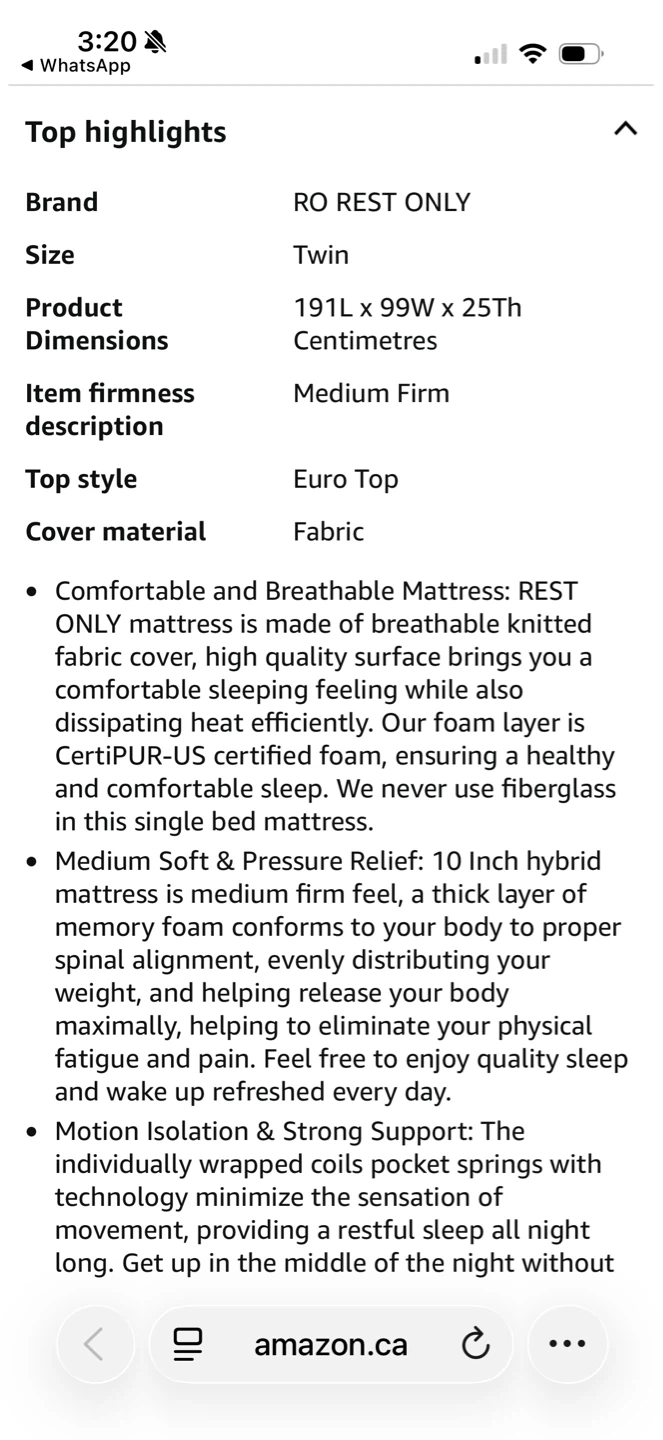 Twin Size Mattress - Clean and Comfortable - Like New - photo 5
