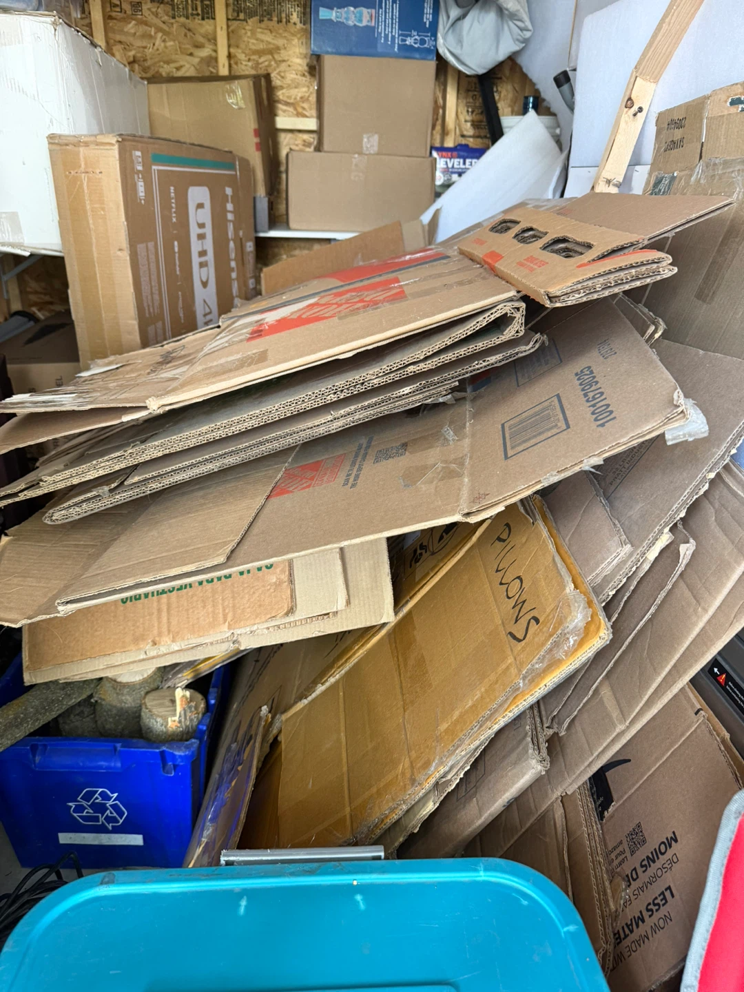 U-Haul and various brands of  Moving Boxes