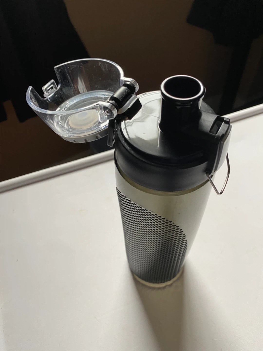 Black Plastic Water Bottle - photo 2