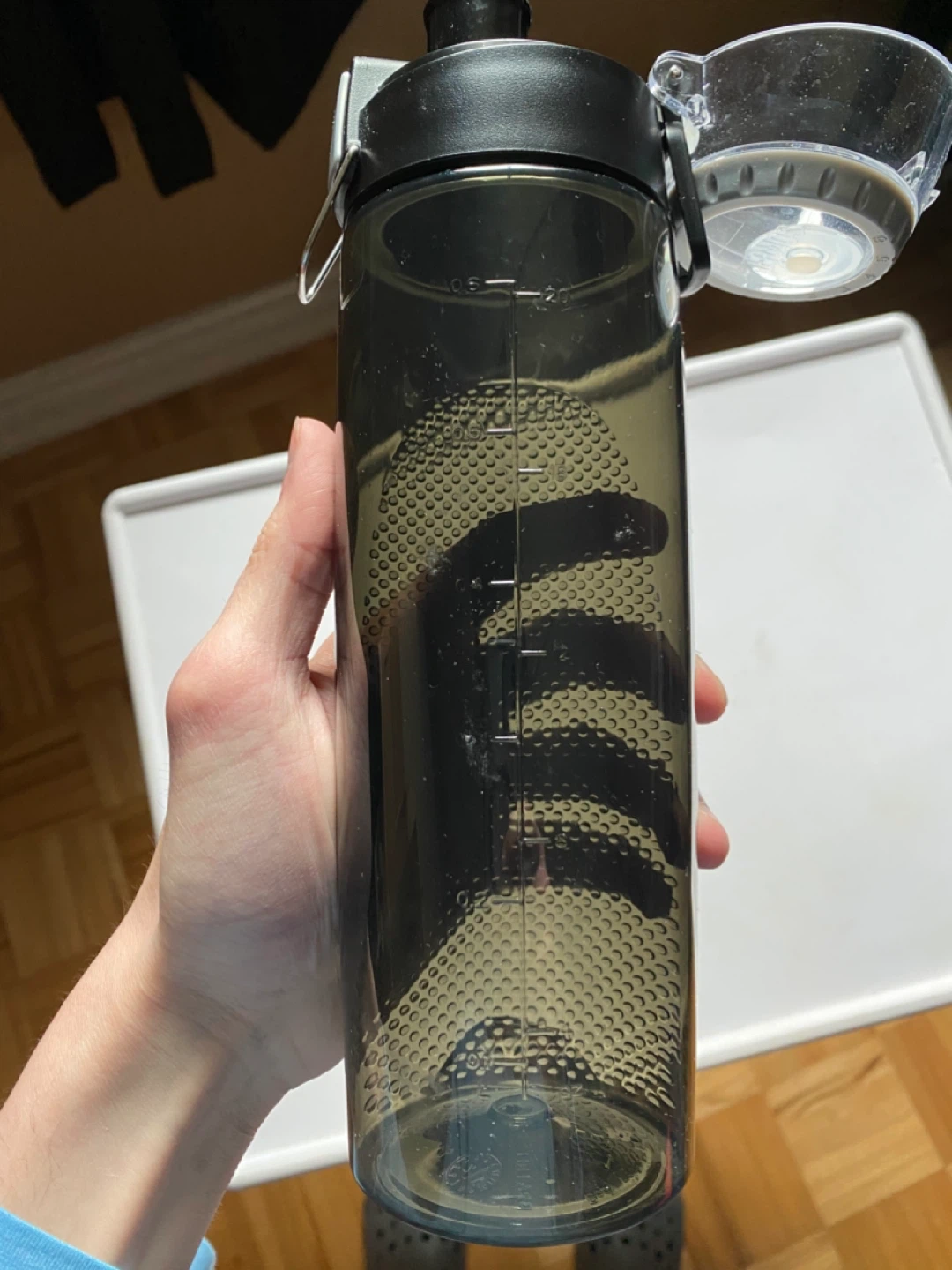 Black Plastic Water Bottle - photo 3