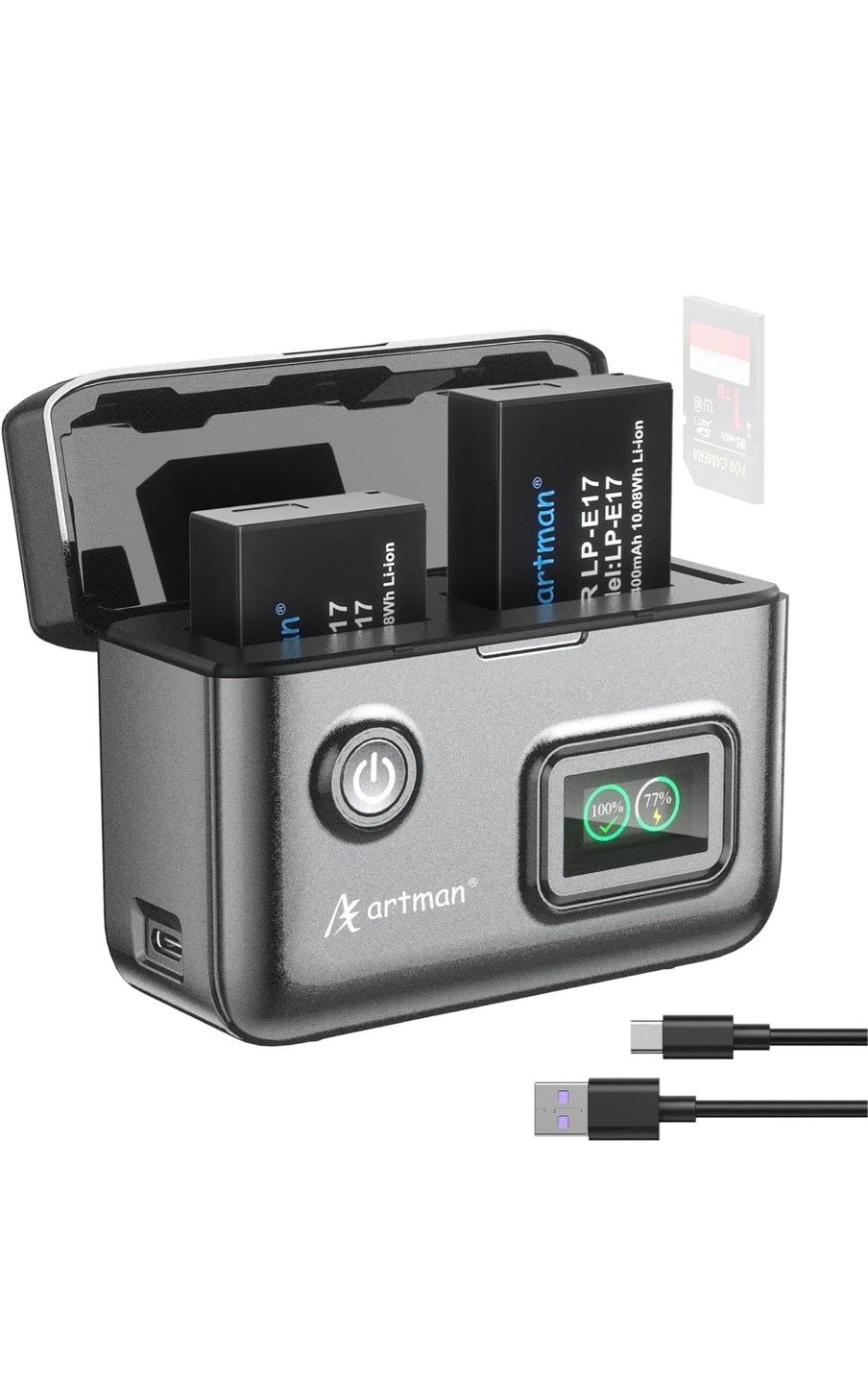 Artman Dual Battery Charger for LP-E17