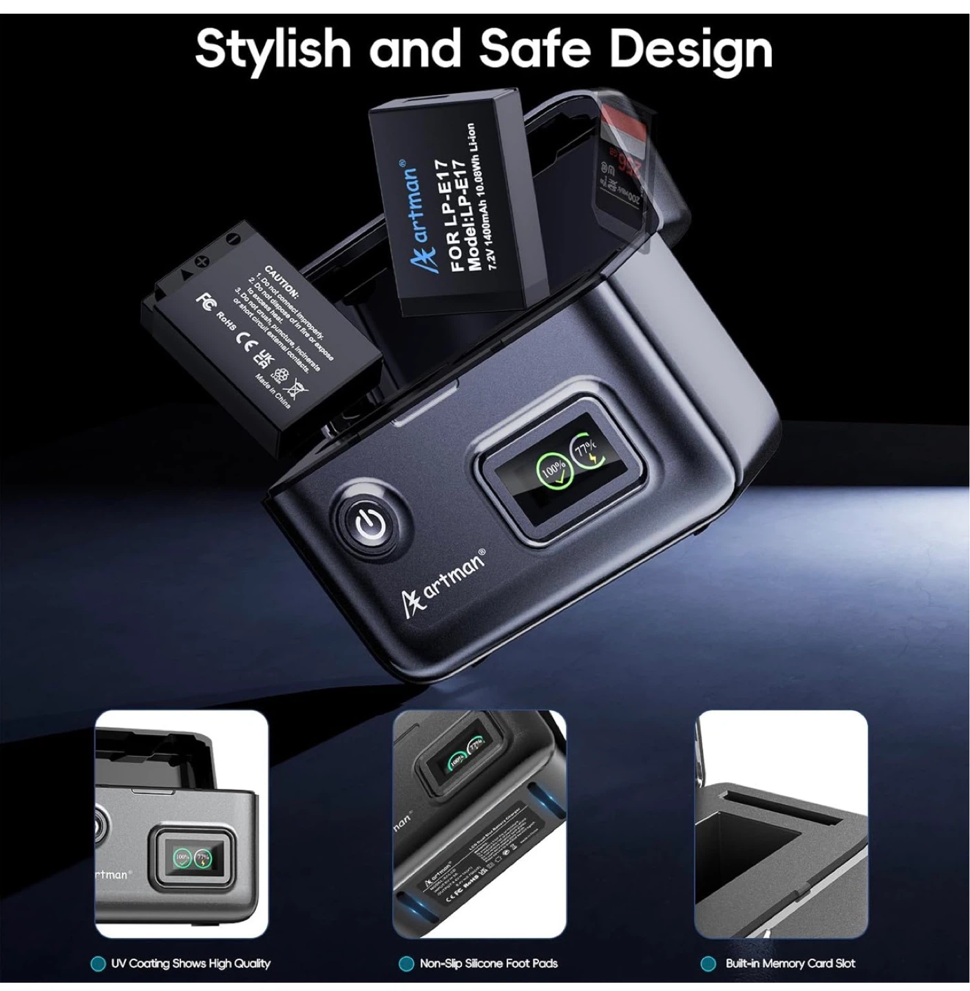 Artman Dual Battery Charger for LP-E17 - photo 4