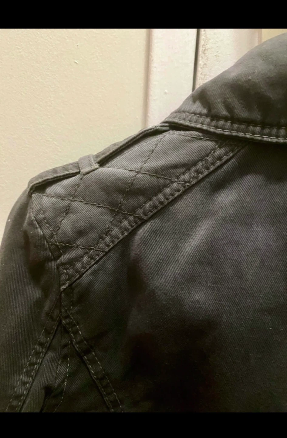 Like New Ambercrombie & Fitch Denim Motorcycle Jacket - photo 4