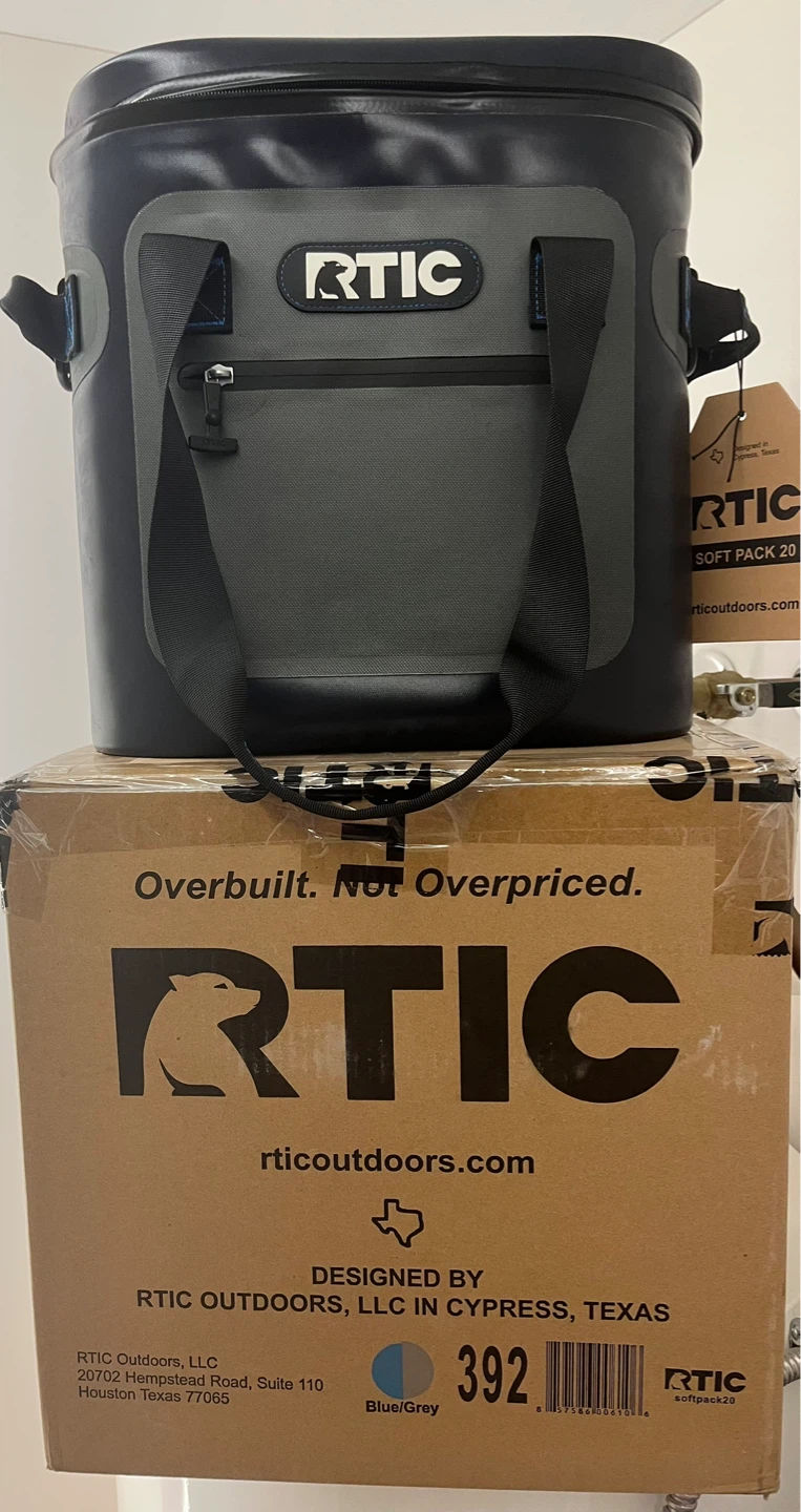 RTIC Soft Pack 20 Cooler Blue/Grey