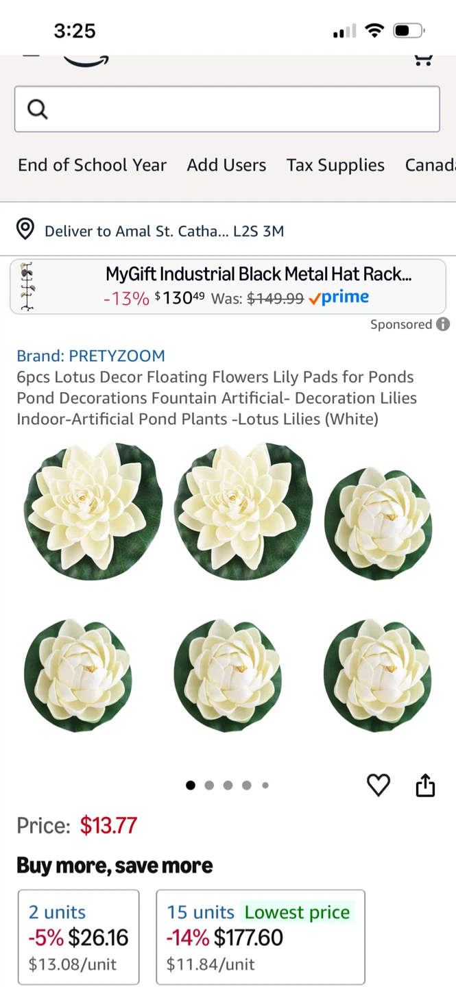 PRETYZOOM 6pcs Artificial Lotus Flowers Lily Pads - photo 2