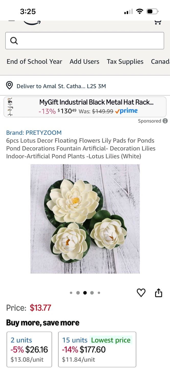 PRETYZOOM 6pcs Artificial Lotus Flowers Lily Pads - photo 4