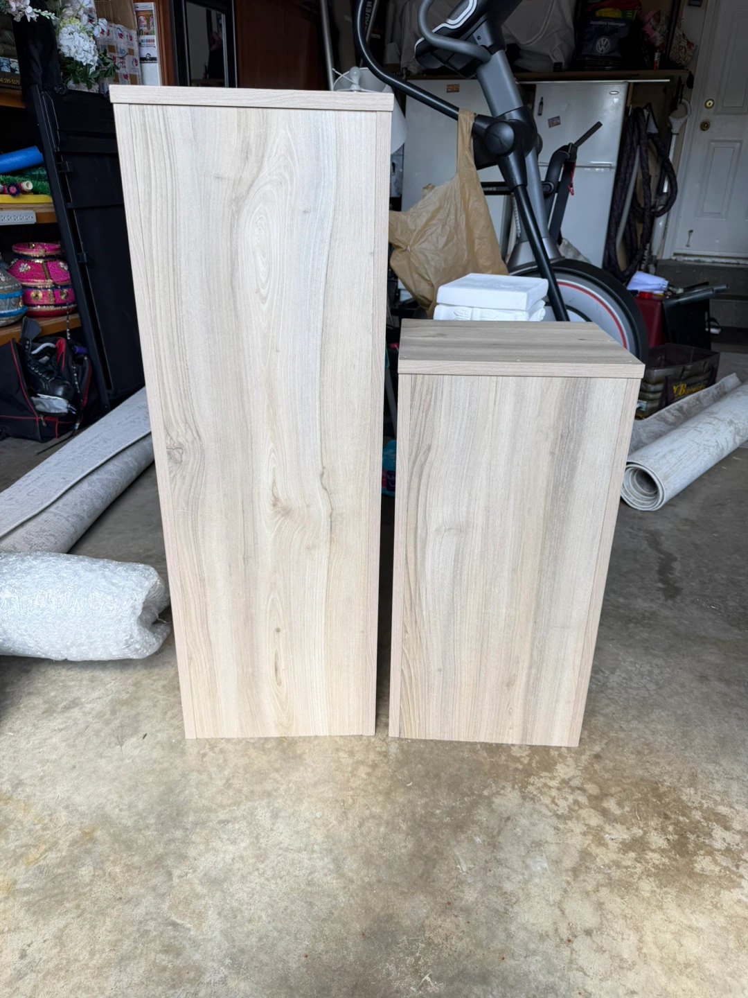 Wooden Pedestal Stands (Set of 2) - photo 2