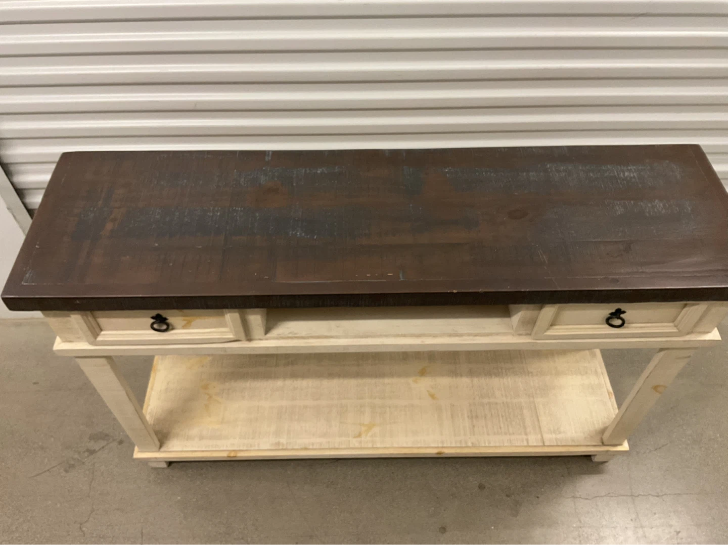 RUSTIC FARMHOUSE CONSOLE TABLE - photo 2