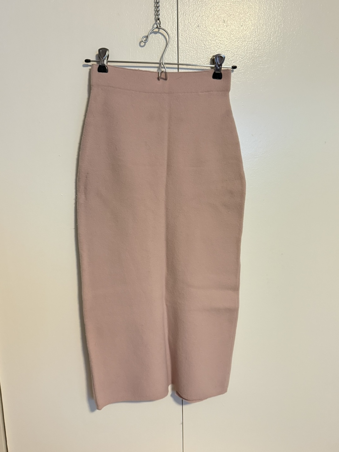 Babaton Pink Knit Pencil Skirt - Size XS