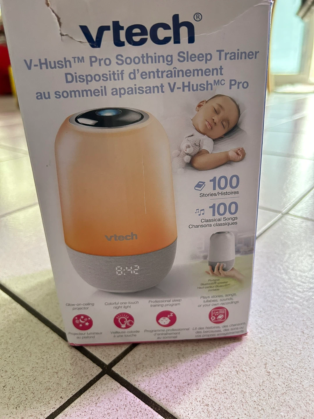 New opened box - VTech V-Hush Pro Soothing Sleep Trainer - photo 5