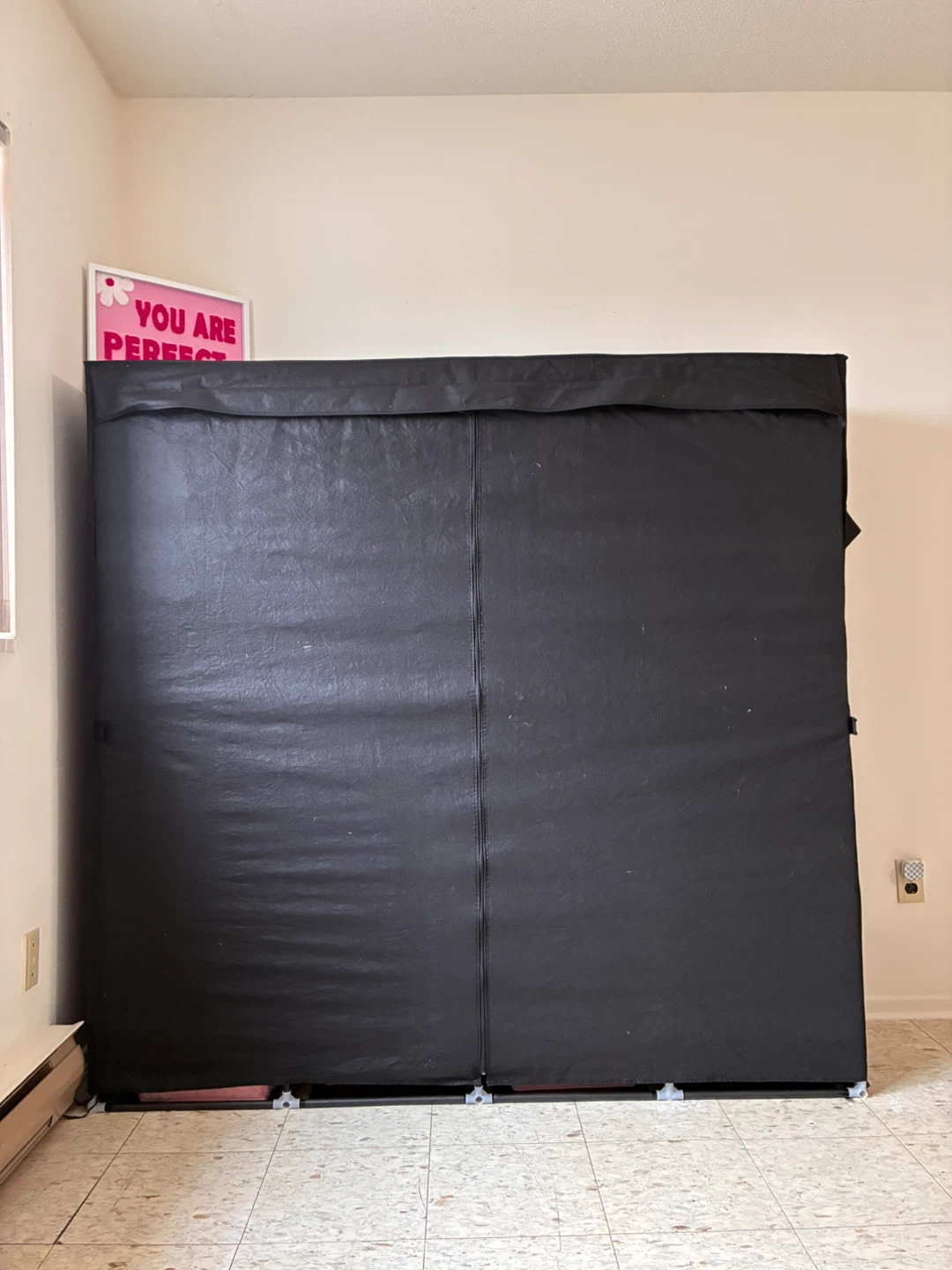 Black Portable Wardrobe Storage Organizer - photo 5
