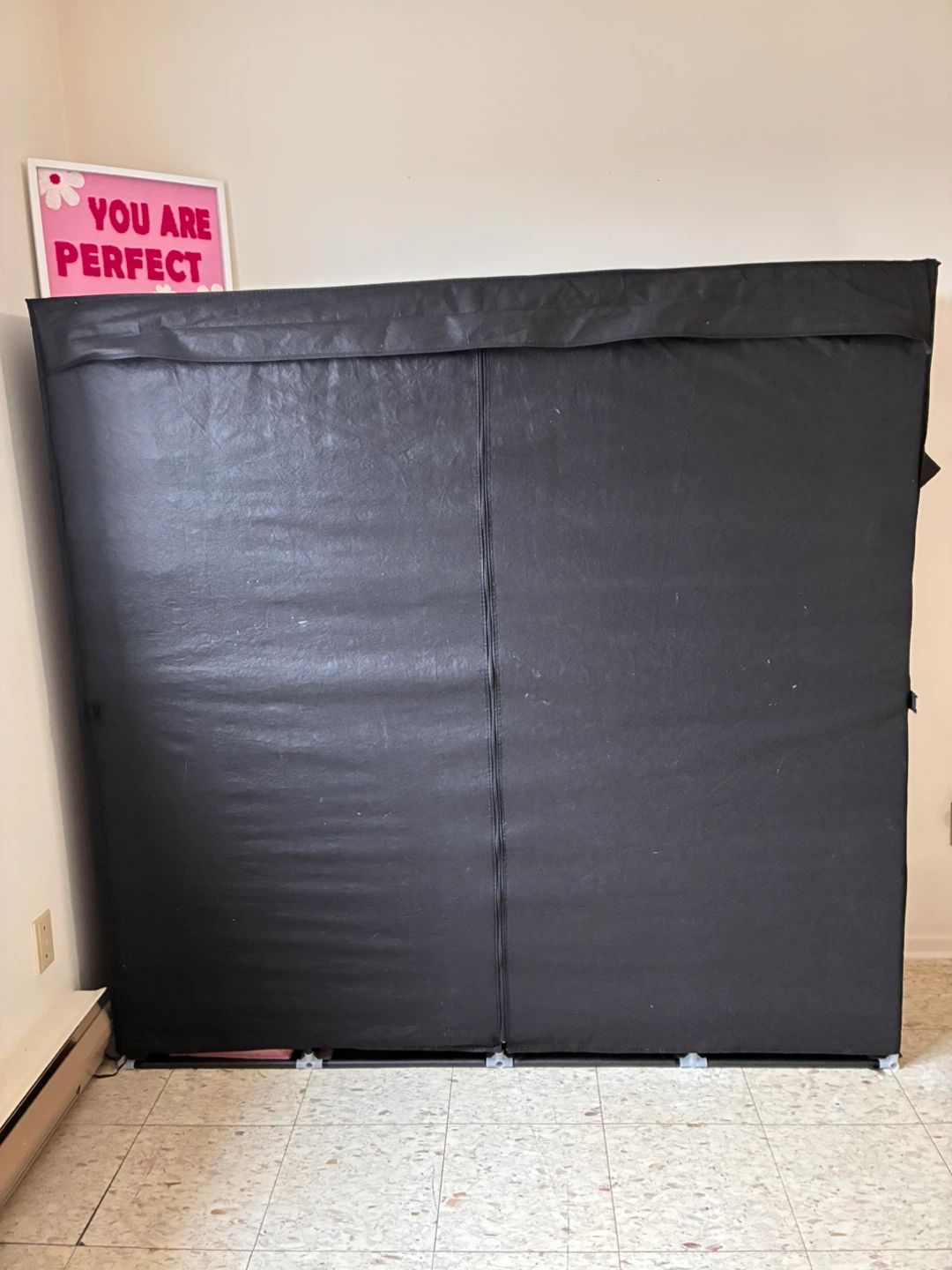 Black Portable Wardrobe Storage Organizer - photo 4