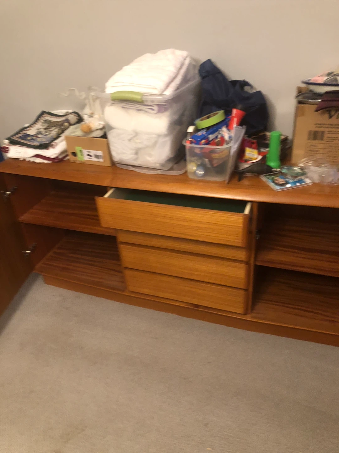 Teak Sideboard Cabinet with Drawers - photo 3