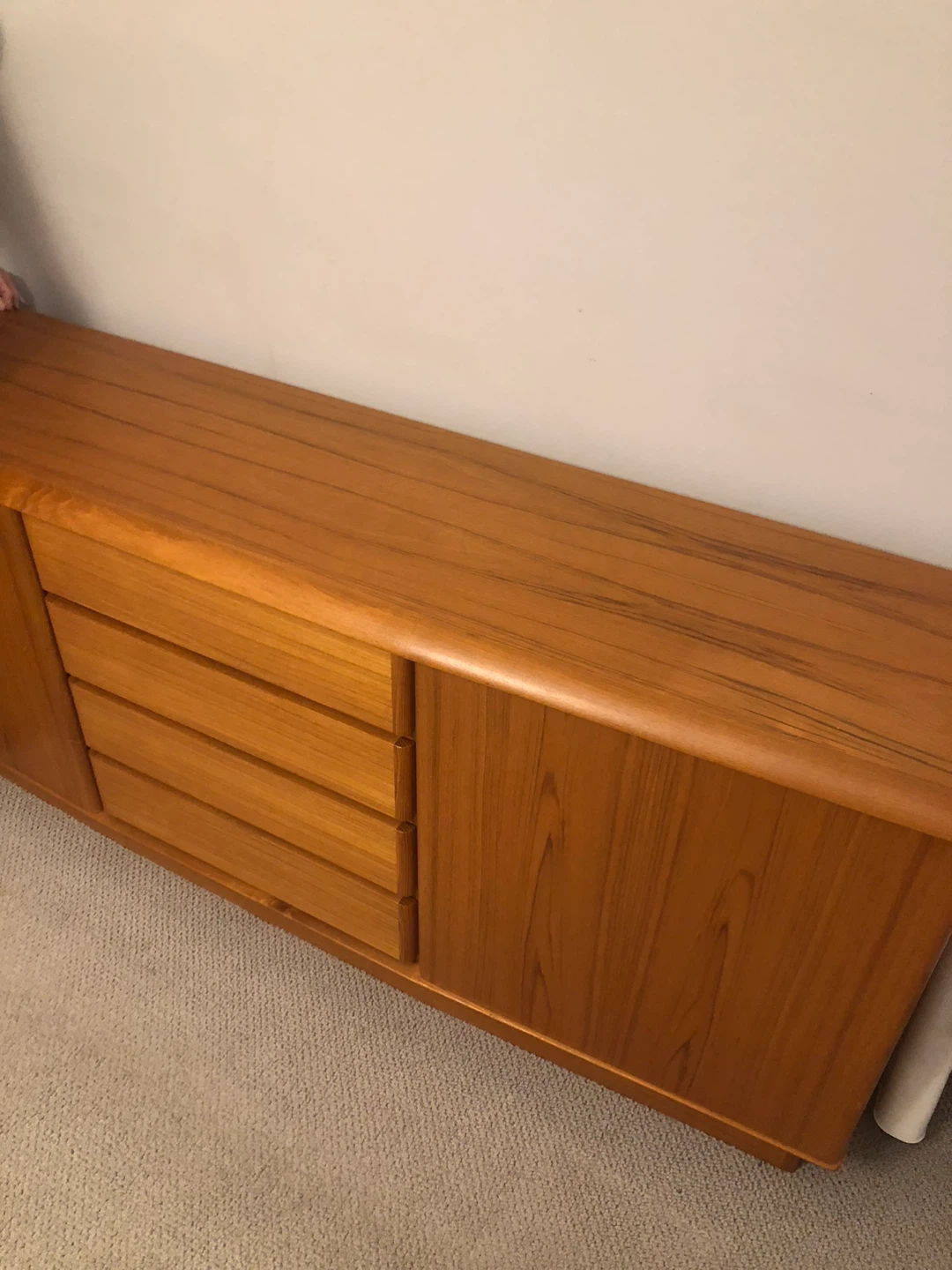 Teak Sideboard Cabinet with Drawers