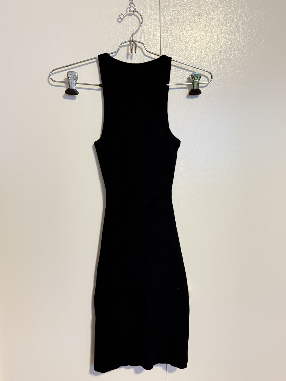 Wilfred Free Black Ribbed Cutout Dress - 2XS - photo 2
