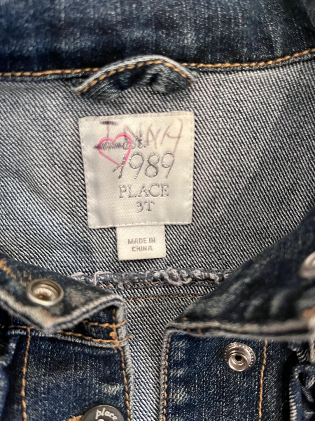 The Children's Place Denim Jacket Size 3T - photo 2