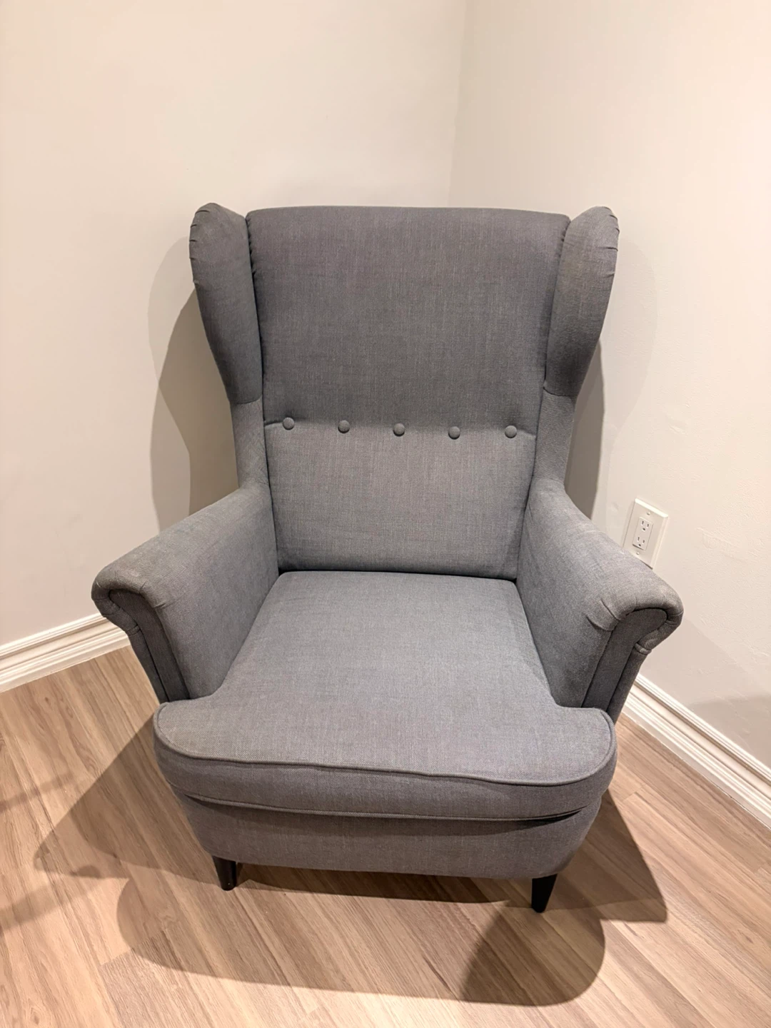 Grey Wingback Armchair