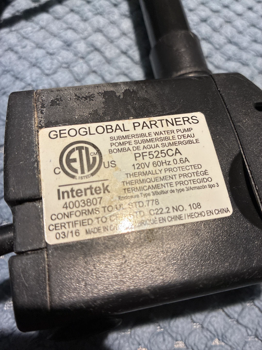 Water pump. Geoglobal Partners PF525CA Submersible Water Pump - photo 2