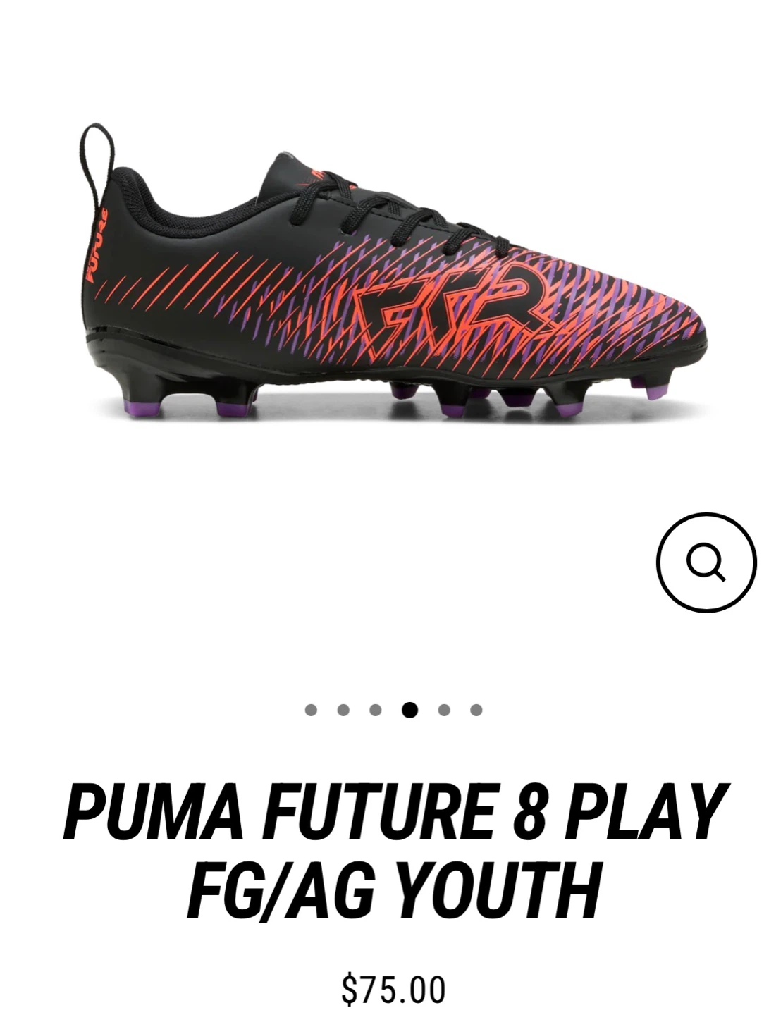 Puma Future 8 Play FG/AG Youth Soccer Cleats - Size 9 - photo 3