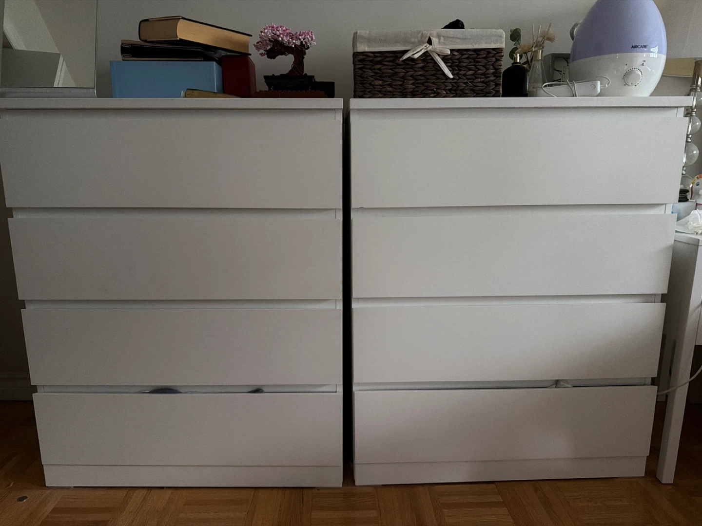 IKEA White 2pc 4 Drawer Dresser Set - photo 2