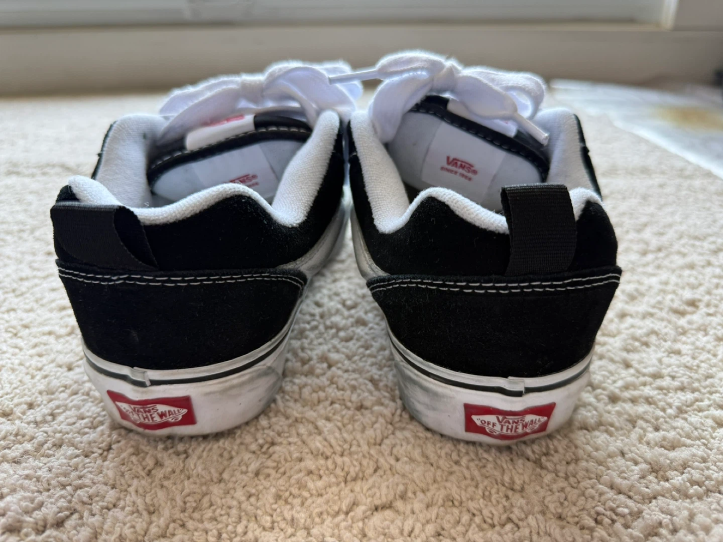 Vans Old Skool Shoes Black White Youth Size