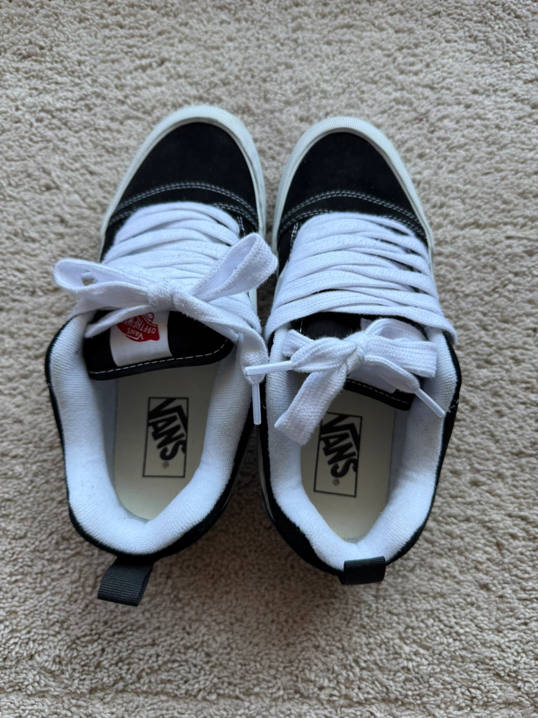 Vans Old Skool Shoes Black White Youth Size - photo 3