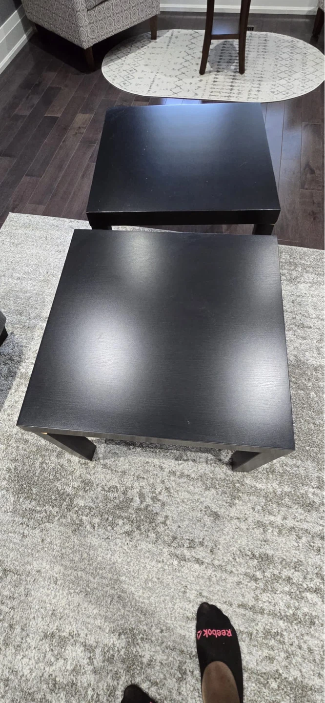 Black Square Coffee Tables (Set of 2) - photo 2