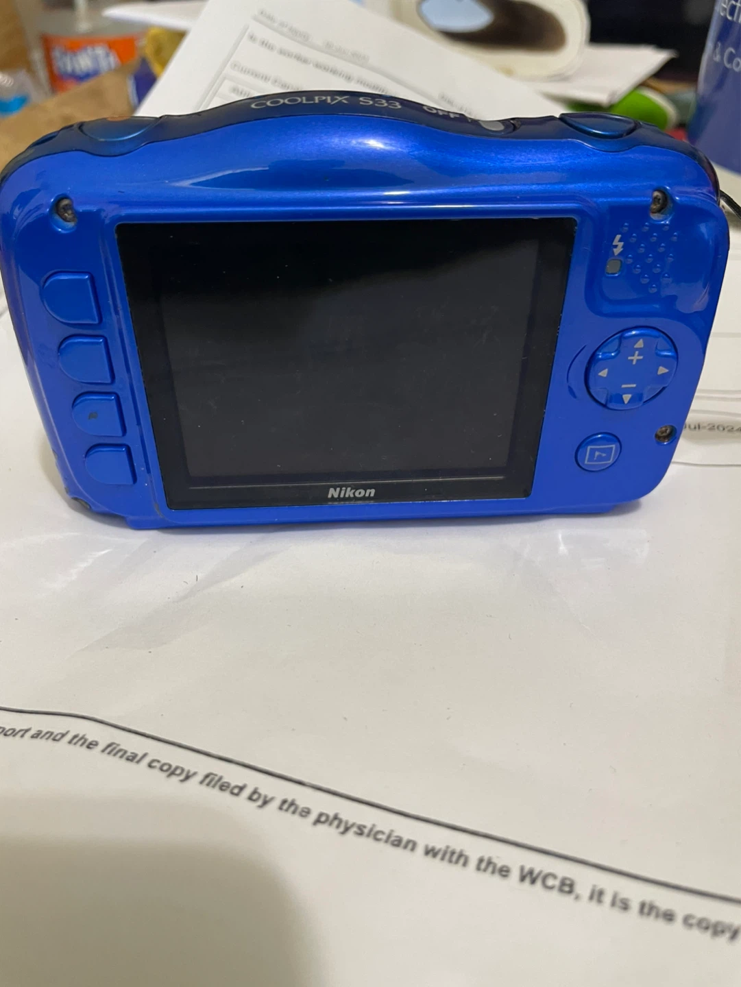 Nikon Coolpix S33 Blue Digital Camera - photo 3