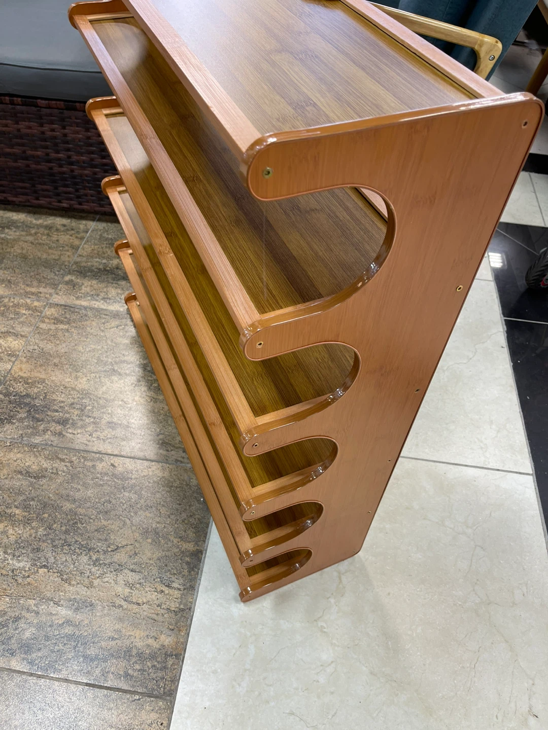 Bamboo Shoe Rack - 4 Tier