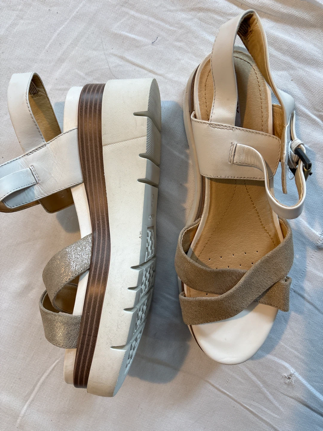 GEOX RESPIRA Women's Platform Wedge Sandals - photo 3