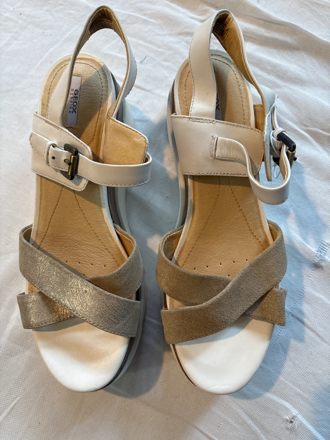 GEOX RESPIRA Women's Platform Wedge Sandals