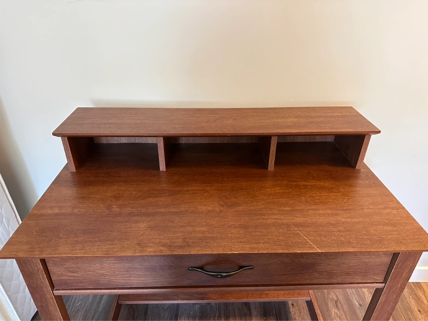 Wood Writing Desk with Hutch - photo 2