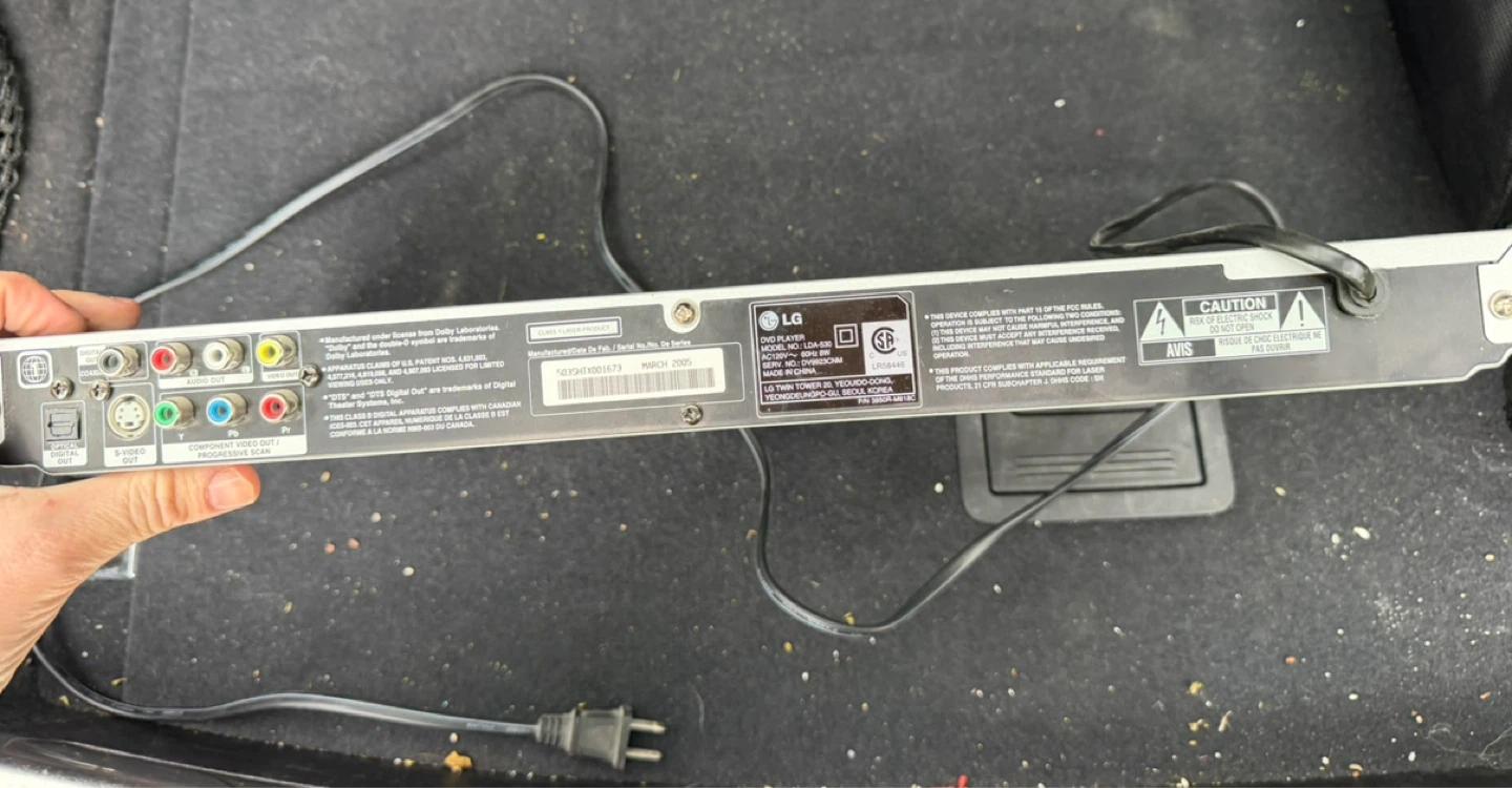 LG DVD VCD CD Player (Model LDA-530) - photo 5