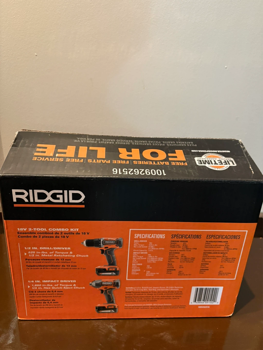 RIDGID 18V 2-Tool Combo Kit with Drill and Impact Driver - photo 3
