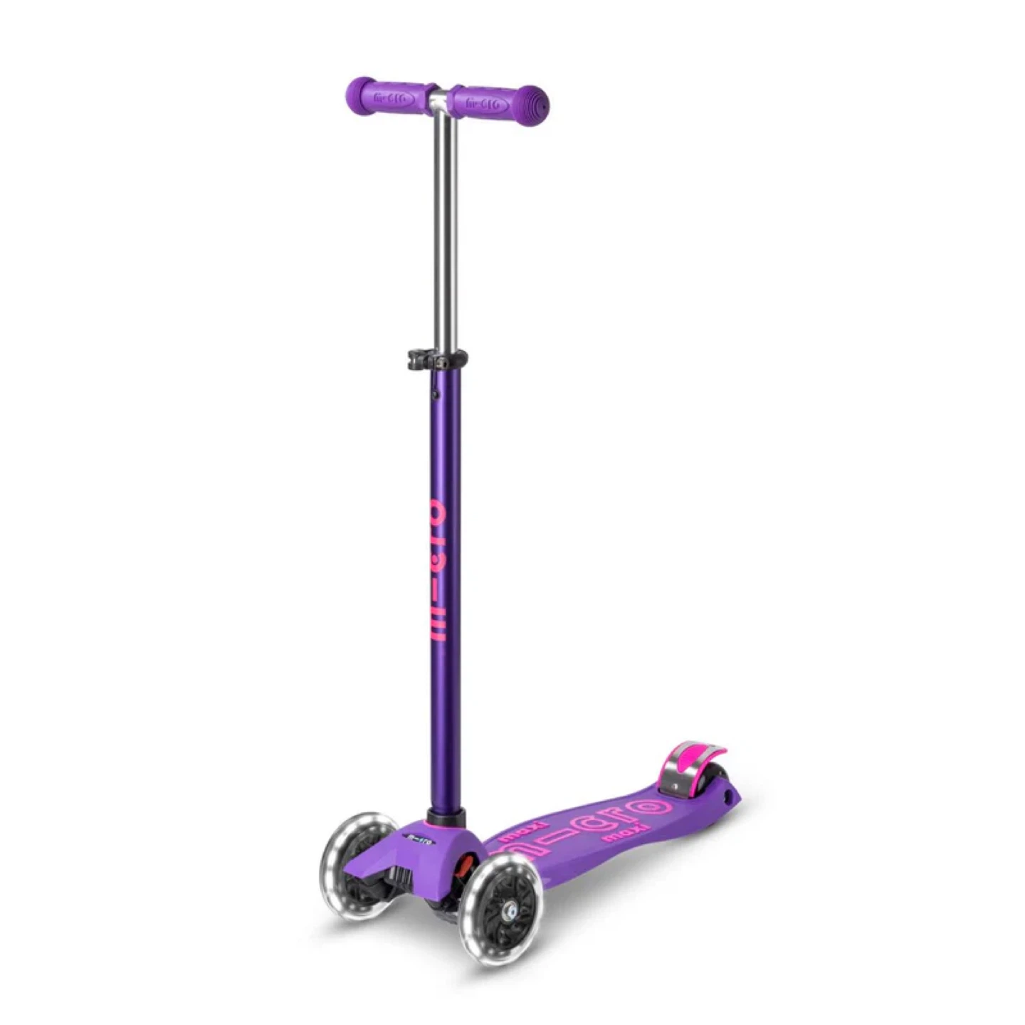 Purple Micro Maxi Deluxe - LED Wheels Kids Scooter