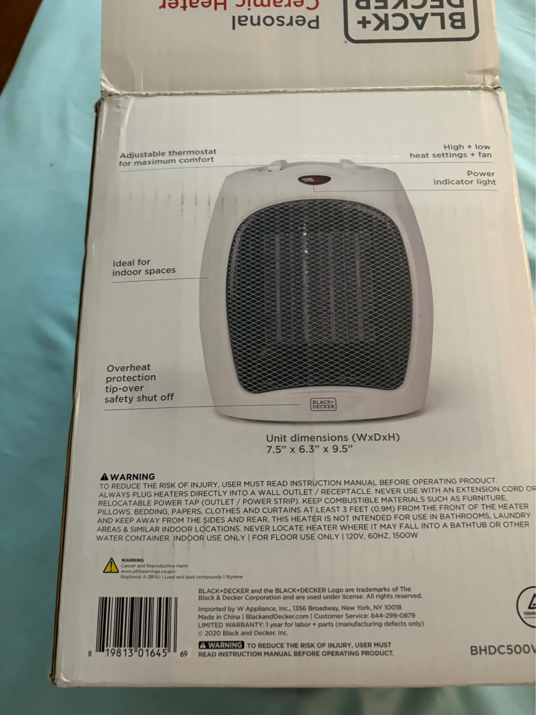 Black+Decker Personal Ceramic Heater - photo 2