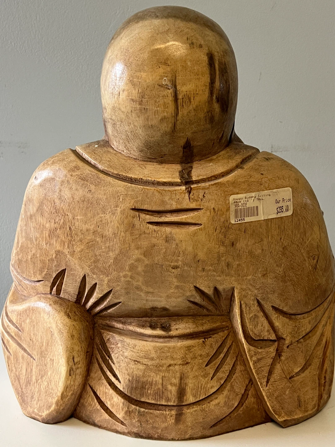 Happy Buddha Sitting Statue - 40cm (16") Tall - photo 2