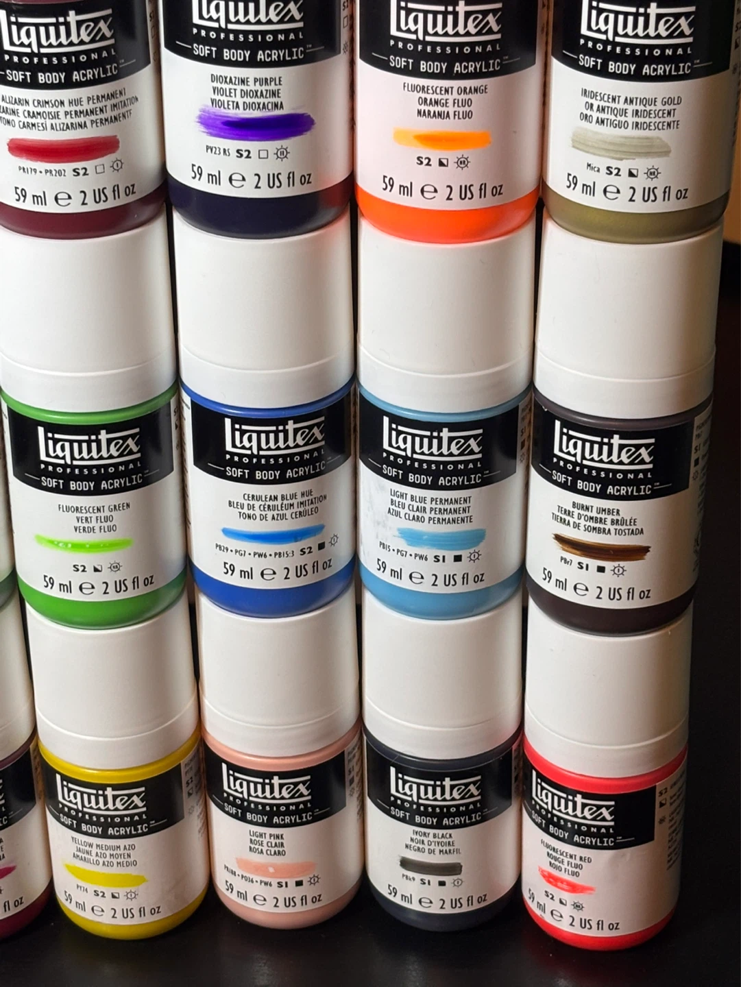 Liquitex® Professional Soft Body Acrylic Bottles 2oz. Lot of 28 - photo 5