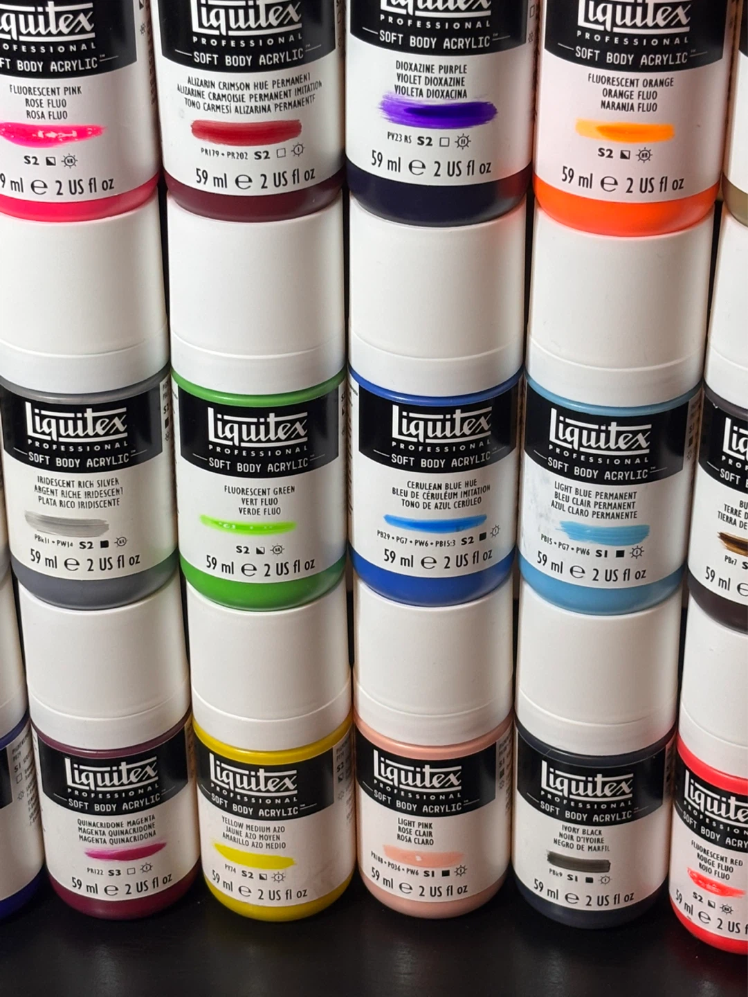 Liquitex® Professional Soft Body Acrylic Bottles 2oz. Lot of 28 - photo 4
